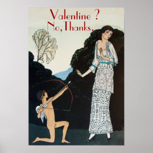 PÓSTER DIA DOS NAMORADOS ? NÃO, OBRIGADA /RETRO ANTI DIA 