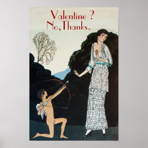 PÓSTER DIA DOS NAMORADOS ? NÃO, OBRIGADO / RETRO ANTI DIA