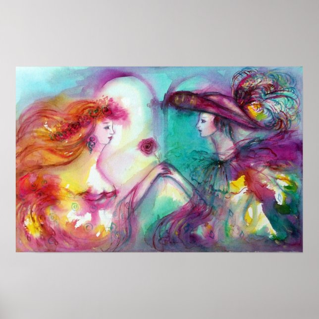 Póster Dia dos Namorados Românticos de ROMEO E JULIETA (Frente)