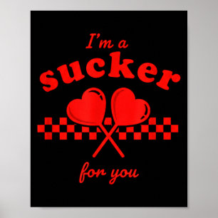 Poster Dia dos Namorados Sou um Trouxa Por Você Coração d