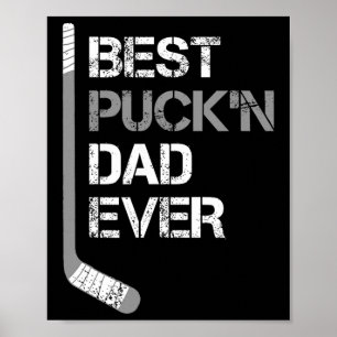 Poster Dia dos Pais Engraçado - Pai de Hockey - Melhor Pa