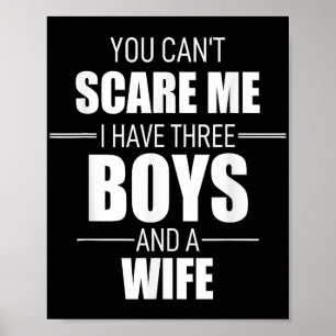 Poster Dia dos Pais Homens Pai Você Não Pode Me Assustar
