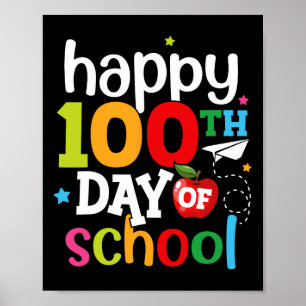 Poster Dia dos Professores Crianças Meninas Feliz 100 D
