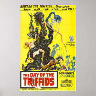 Poster Dia dos Triffids - Vintage Horror