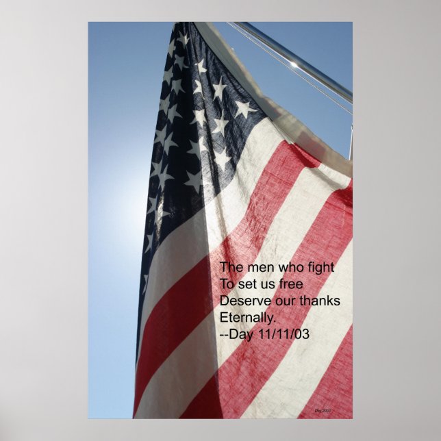 Póster Dia dos Veteranos (Frente)