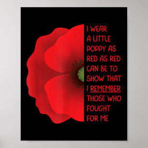 Poster Dia dos Veteranos EUA Memorial Não Esqueçamos Verm