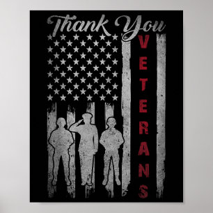 Poster Dia dos Veteranos Obrigado Veteranos Orgulhosos Pa