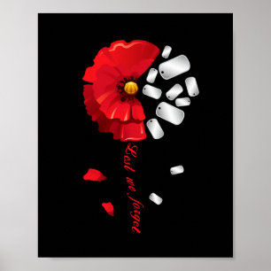 Poster Dia dos Veteranos Para Que Não Esqueçamos Flor de