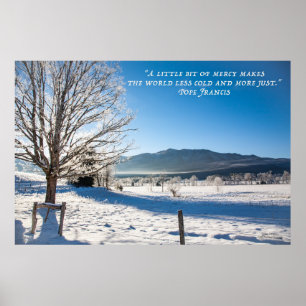 Poster Dia e Compaixão frios do inverno