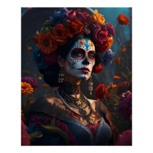 Póster Dia Elegante do Poster de Vibrante Morto