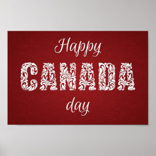Poster Dia feliz de Canadá