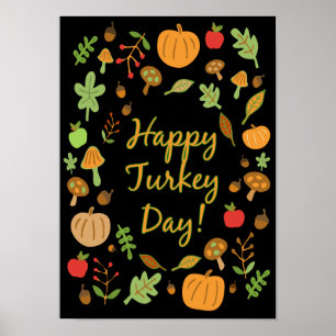 Poster Dia feliz de Turquia!