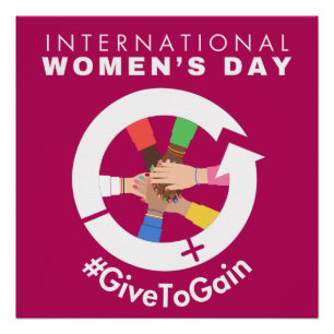 Póster Dia Internacional da Mulher 2026 Dar Para Ganhar