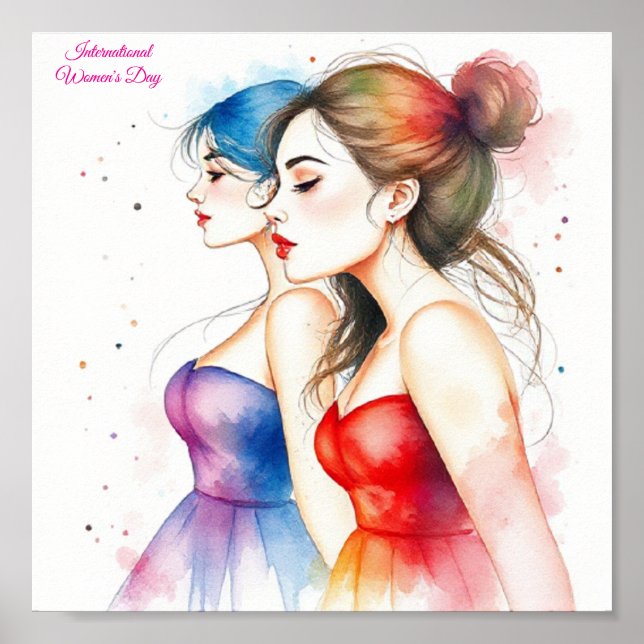 Poster Dia Internacional da Mulher, 8 de março (Frente)