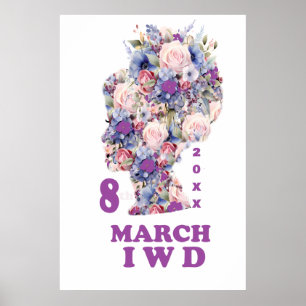 Poster Dia Internacional da Mulher: Celebrar Feminista