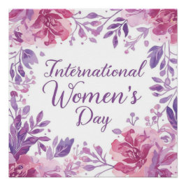 Póster Dia Internacional da Mulher Floral 2026