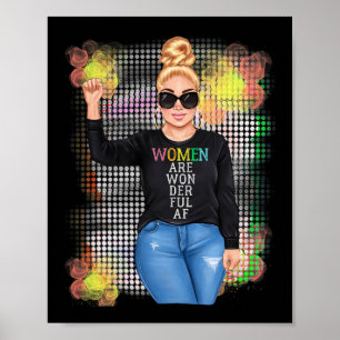 Poster Dia Internacional da Mulher Mês da História da Mul