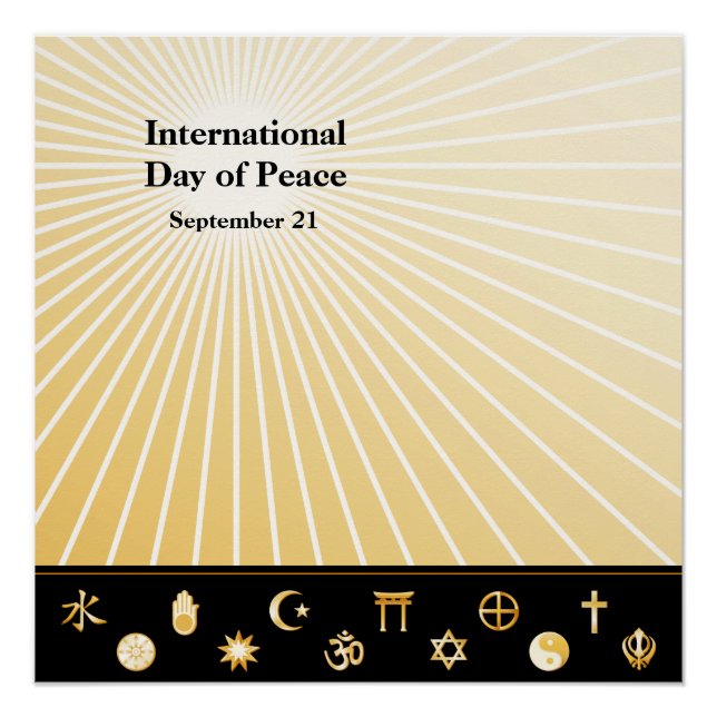 Póster Dia Internacional da Paz (Frente)