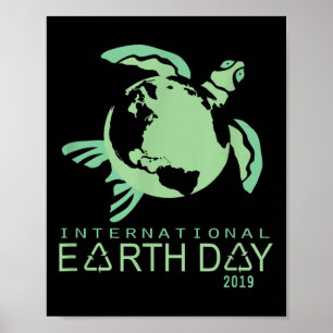 Poster Dia Internacional da Terra 2019 Proteja todos os n