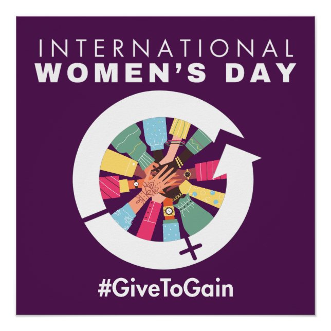 Póster Dia Internacional das Mulheres 2026 Dar para Ganha (Frente)