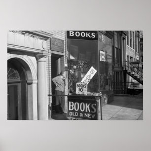 Póster Dia lento no negócio do livro, os anos 30