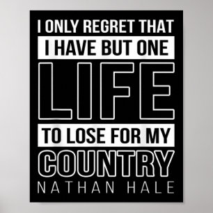 Poster Dia Memorial 4 de julho Patriótico Citação 1 Vida