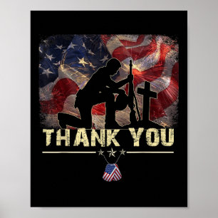 Poster Dia Memorial Distante Camisa Bandeira Botas Milita