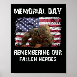 Poster Dia Memorial Lembrando nossos Heróis Falecidos
