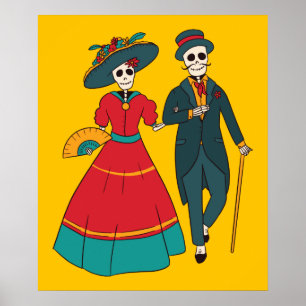 Poster Dia Mexicano Casal Dos Mortos