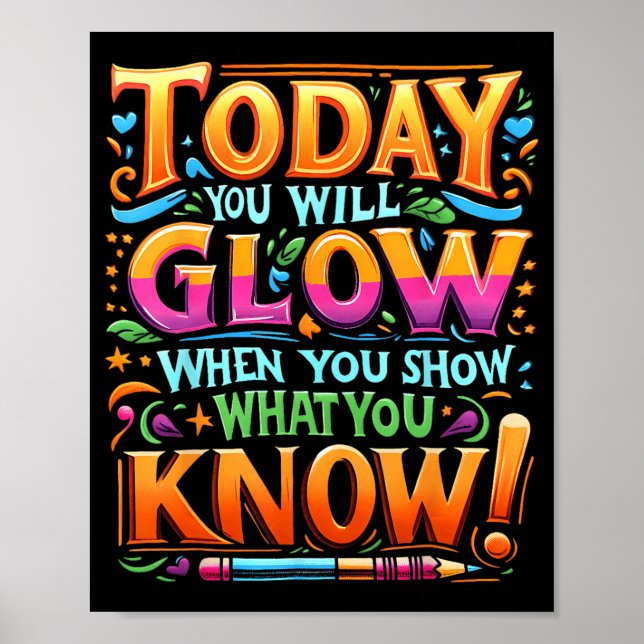 Poster Dia Mostra O Que Conhece Professor Não Se Estimula (Frente)