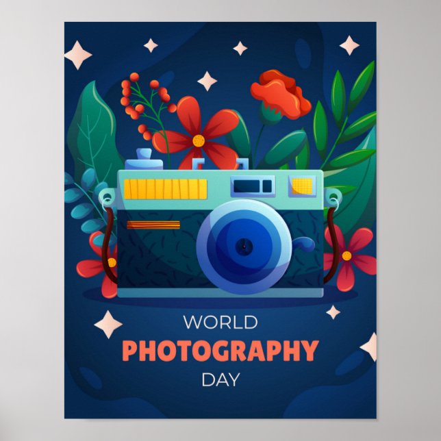 Poster Dia Mundial da Fotografia (Frente)