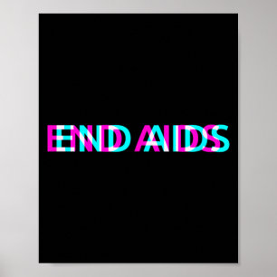 Poster Dia Mundial da Sida Conscientização sobre Hiv Acab
