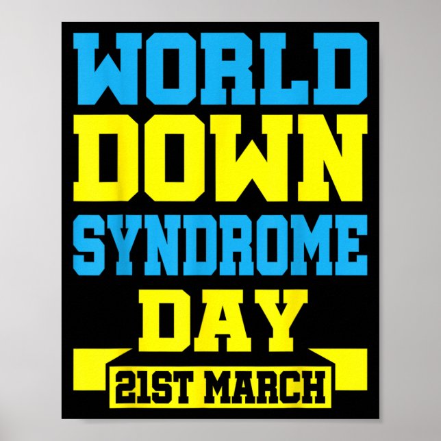 Poster Dia Mundial da Síndrome de Down 21 de Março (Frente)