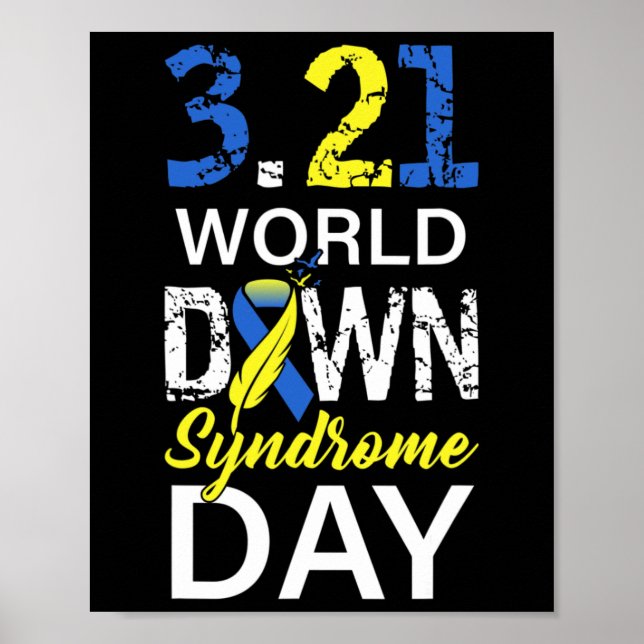 Poster Dia Mundial da Síndrome de Down Para Combater Idei (Frente)