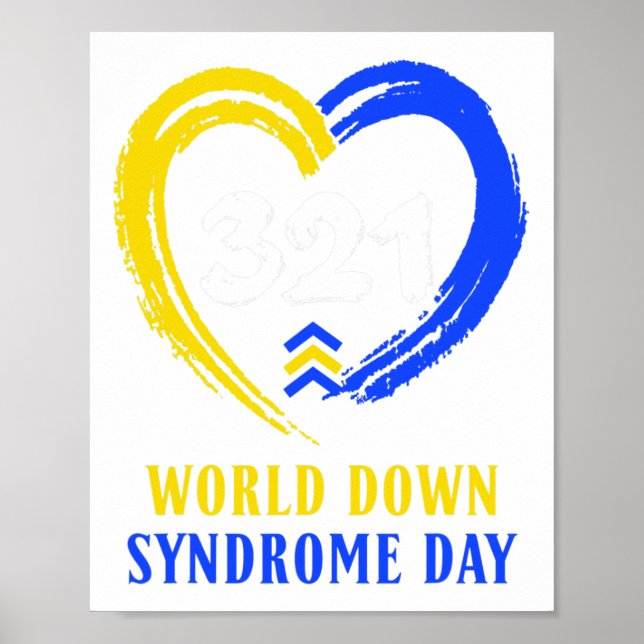 Poster Dia Mundial da Síndrome de Down Para Combater Idei (Frente)