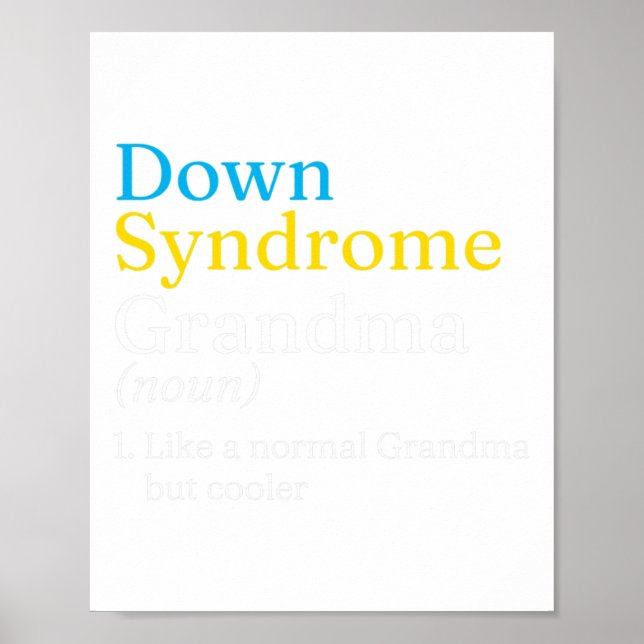Poster Dia Mundial da Síndrome de Down Para Combater Idei (Frente)