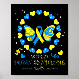 Poster Dia Mundial da Síndrome de Down para combater idei