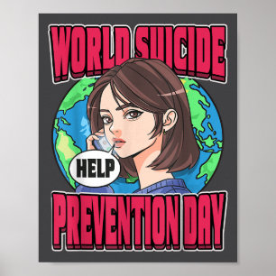Poster Dia Mundial de Prevenção do Suicídio Conscientizaç
