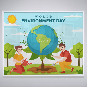 Poster Dia Mundial do Meio Ambiente Texto Personalizado P