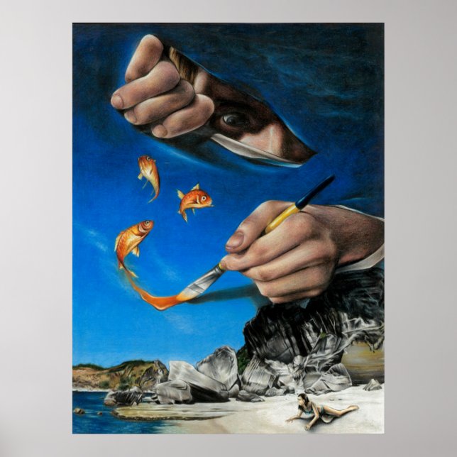 Póster Dia na praia (Frente)