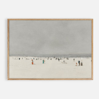 Poster Dia na praia. Vintage