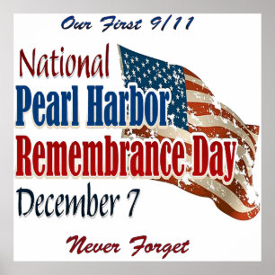Póster Dia nacional do Pearl Harbor