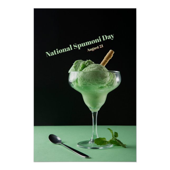 Póster Dia Nacional do Spumoni (Frente)