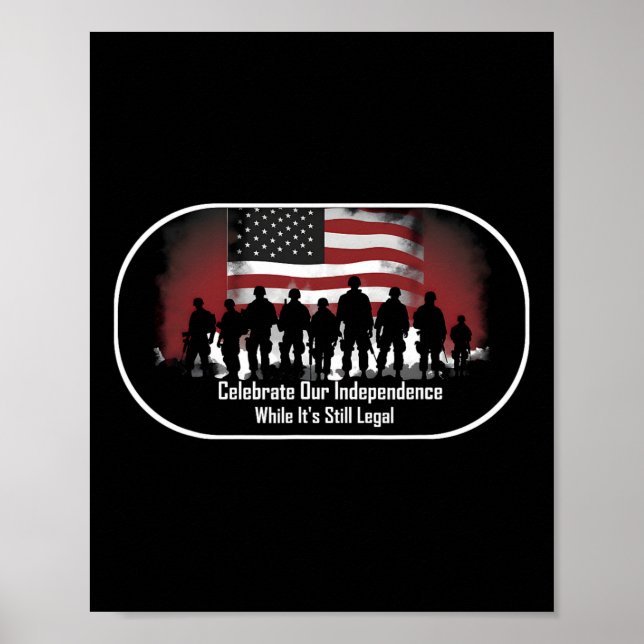 Poster Dia Orgulhoso Americano (Frente)