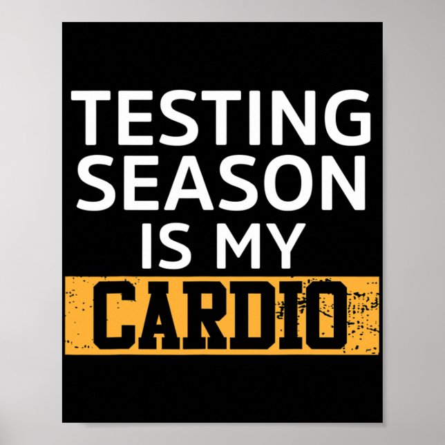Poster Dia Para Professores A Testar A Época É O Meu Test (Frente)