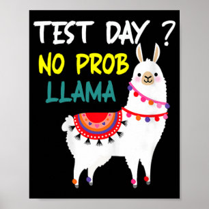 Poster Dia Sem Prob-llama Llama Dia De Teste De Professor
