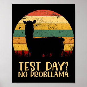Poster Dia Sem Problema Professora Silhouette Gradua