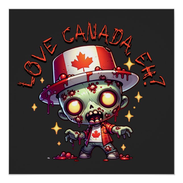 Póster Dia Zombie Canadá (Frente)