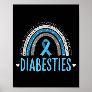 Poster Diabesidades Engraçadas Sensibilização para Diabet