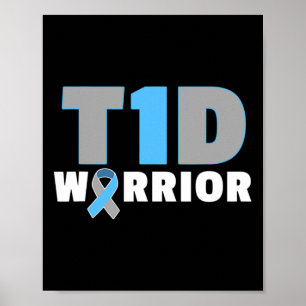 Poster Diabetes Curtos - Diabetes T1d Divertidos Uma Cons